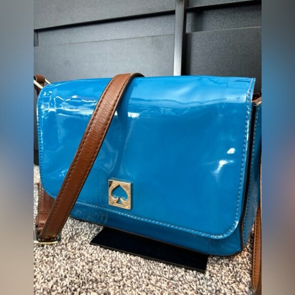 Kate Spade Kingsbury Park Randi -Aqua Blue EUC Includes Generic Dust Bag - Picture 2 of 14